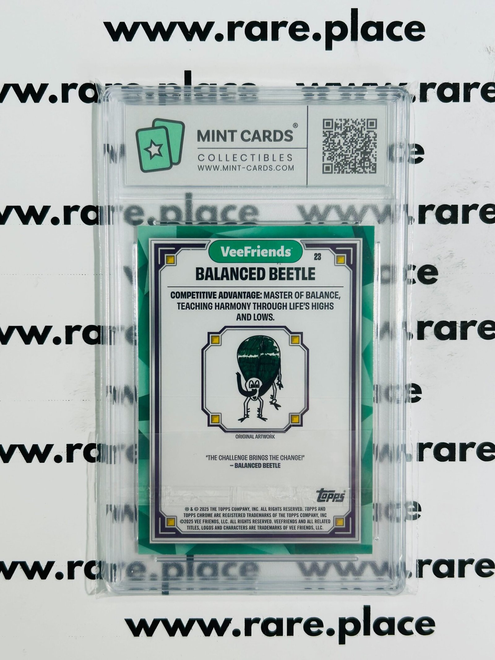 2025 Topps Chrome Balanced Beetle Veefriends First Chrome #23 GEM MINT 10 - Image 2