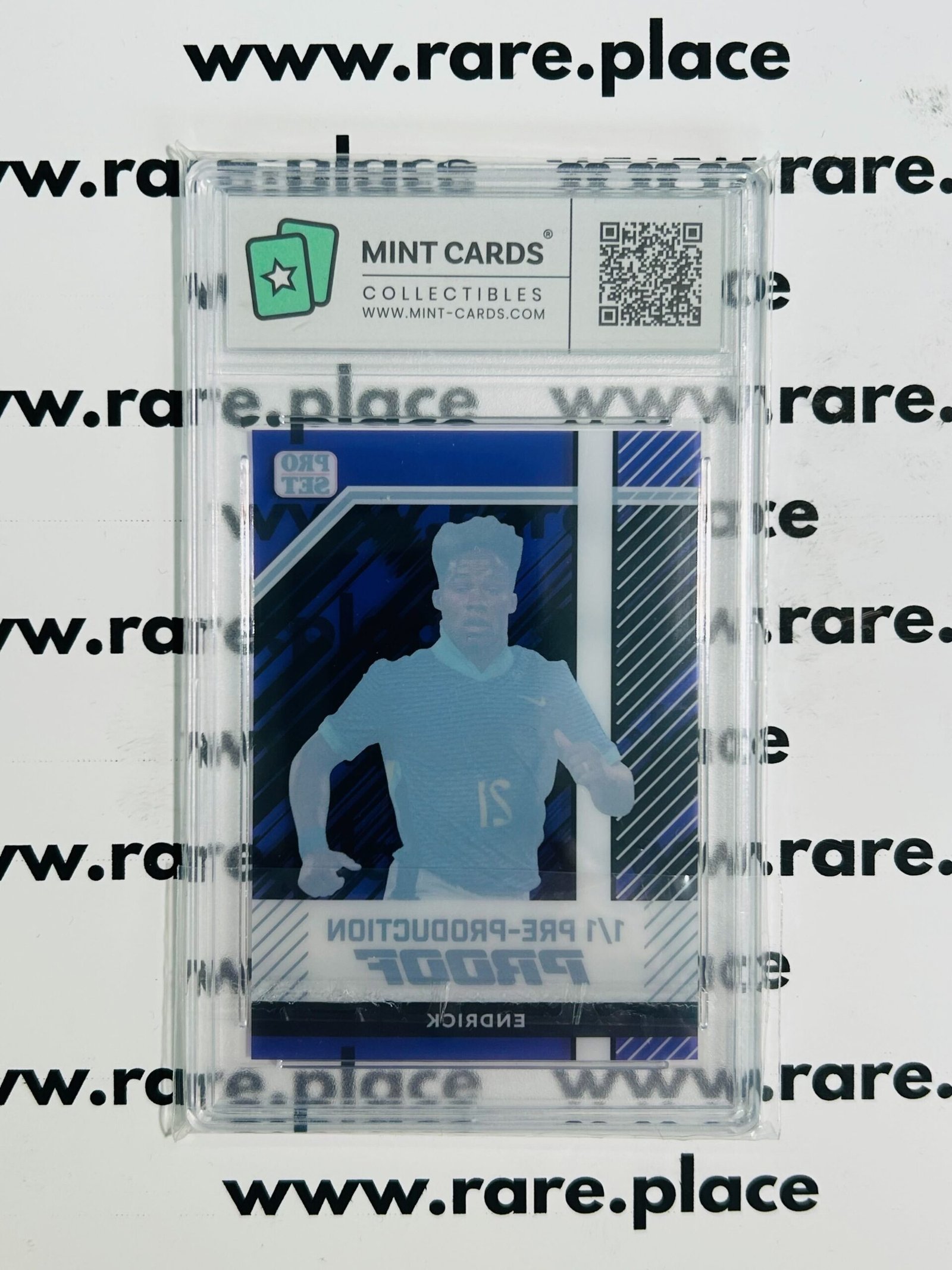 2024 Leaf Pro Set Endrick Proof – Clear Purple 1/1 GEM MINT 10 - Image 2