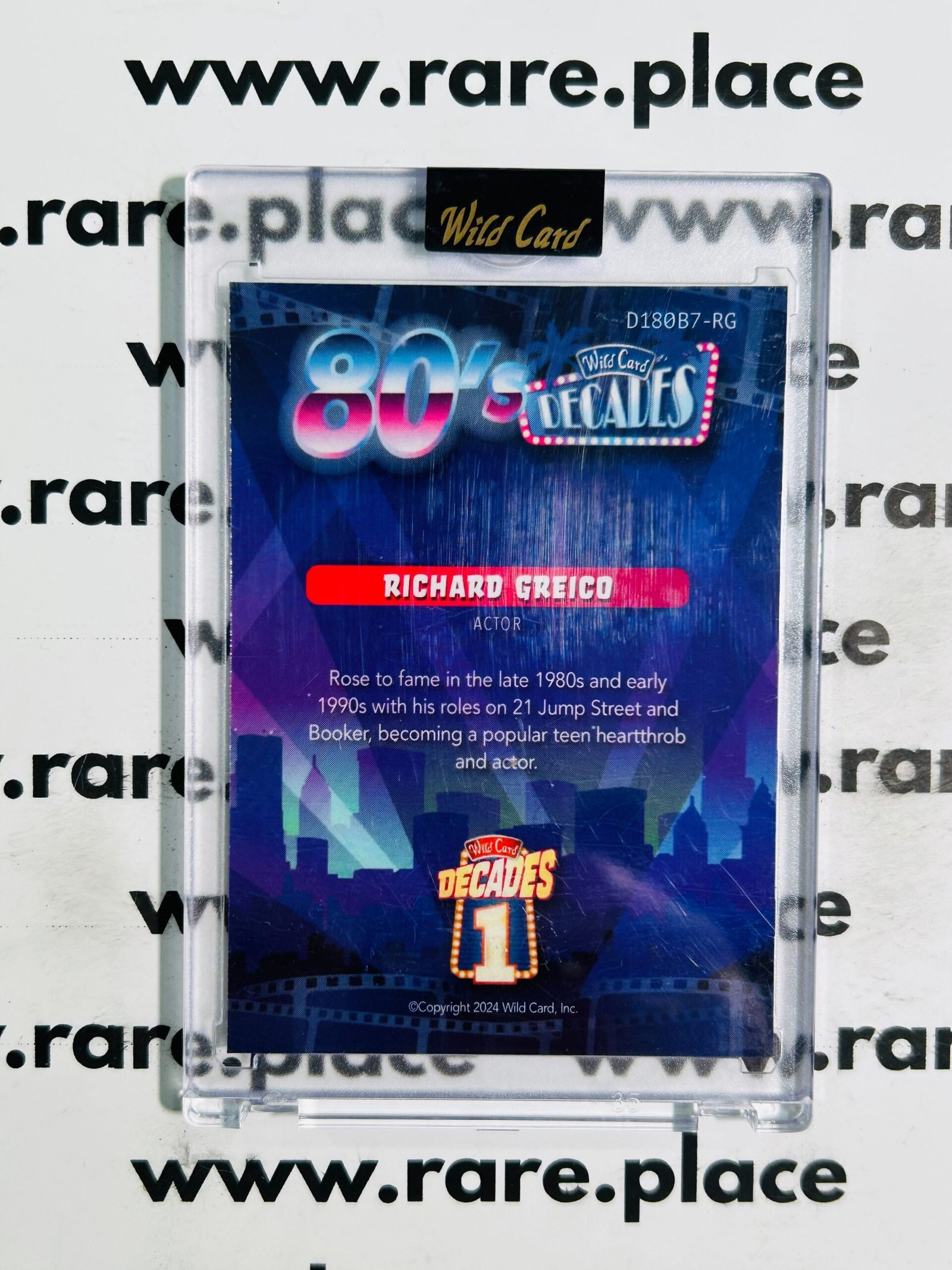 2024 Wild Card Decades Richard Greico 80's #D180B7-RG 1/1 - Image 2
