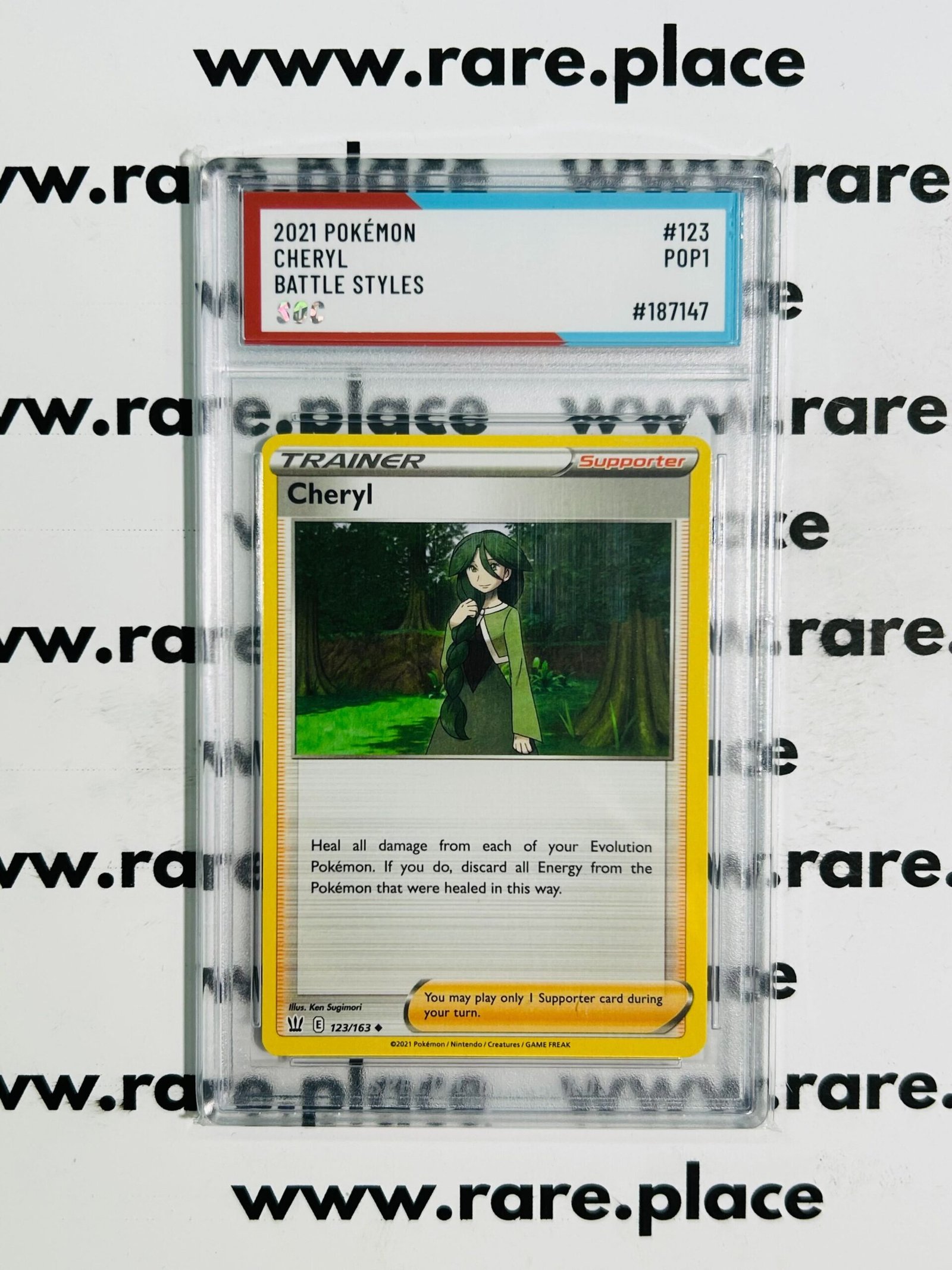 2021 Pokémon Cheryl Battle Styles #123 SOC POP1