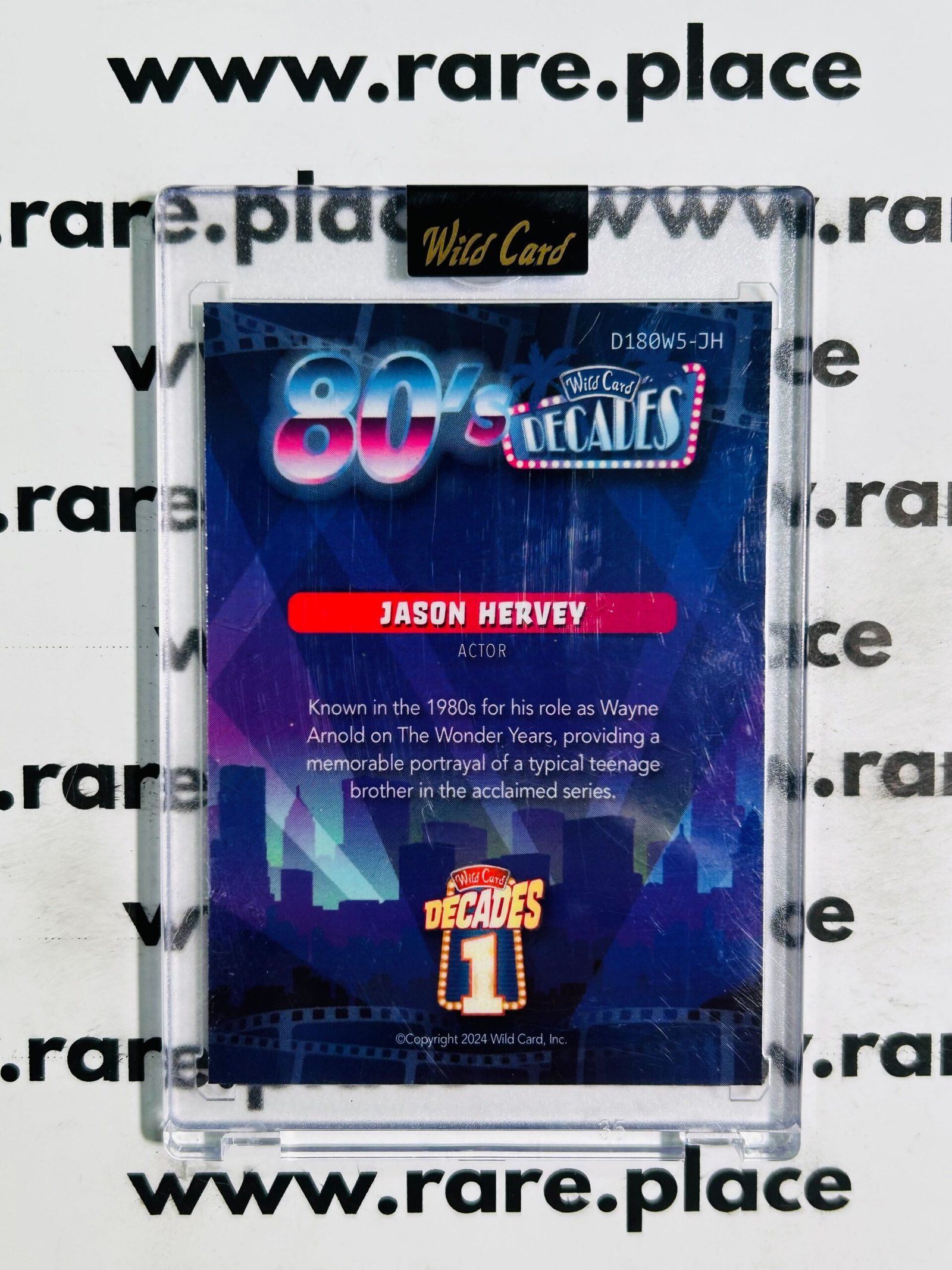 2024 Wild Card Decades Jason Hervey 80's #D180WS-JH 1/1 - Image 2