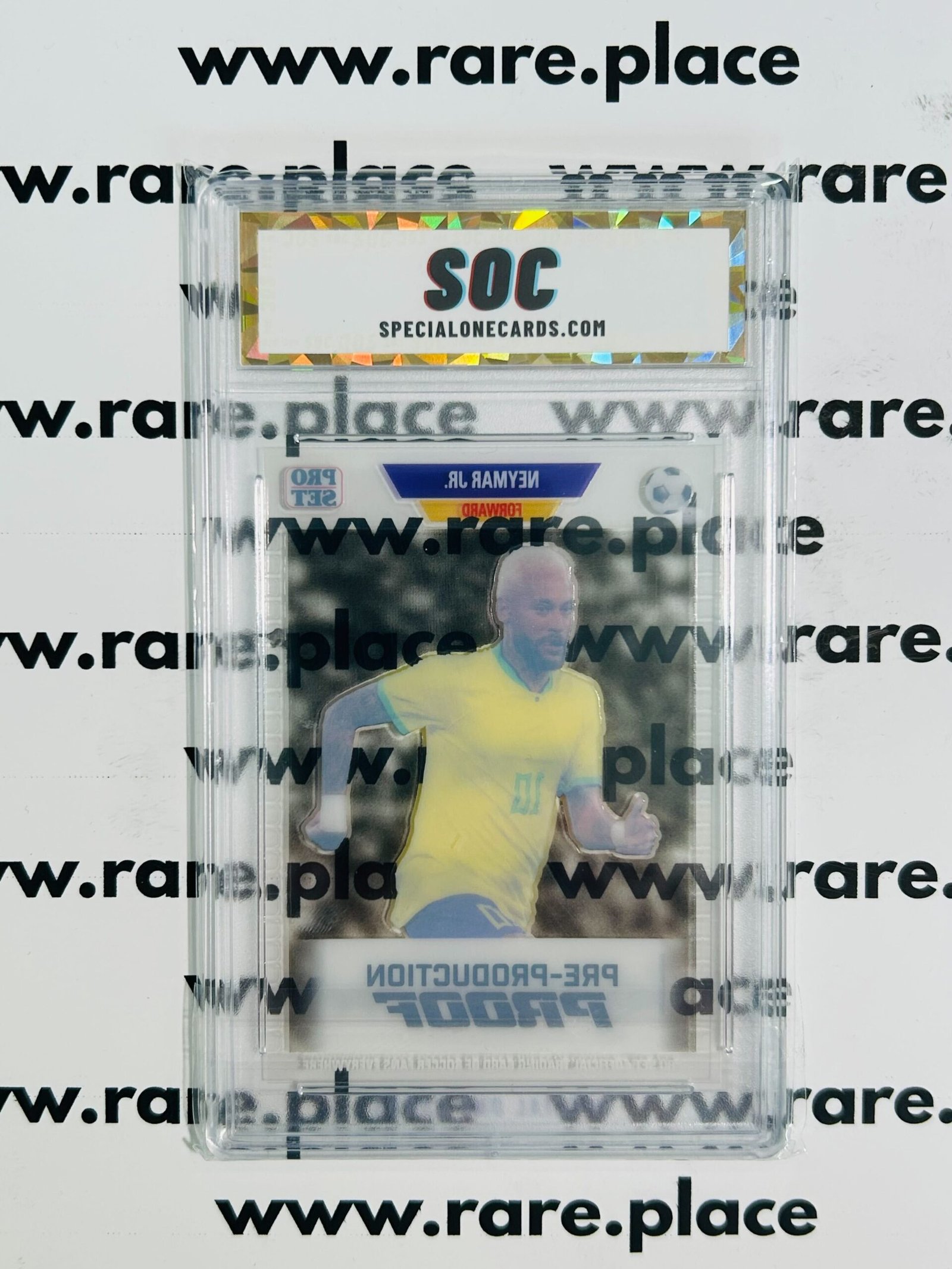 2024 Pro Set – Clear Black Neymar Jr. Pre-Production Proof 1/1 SOC POP1 - Image 2