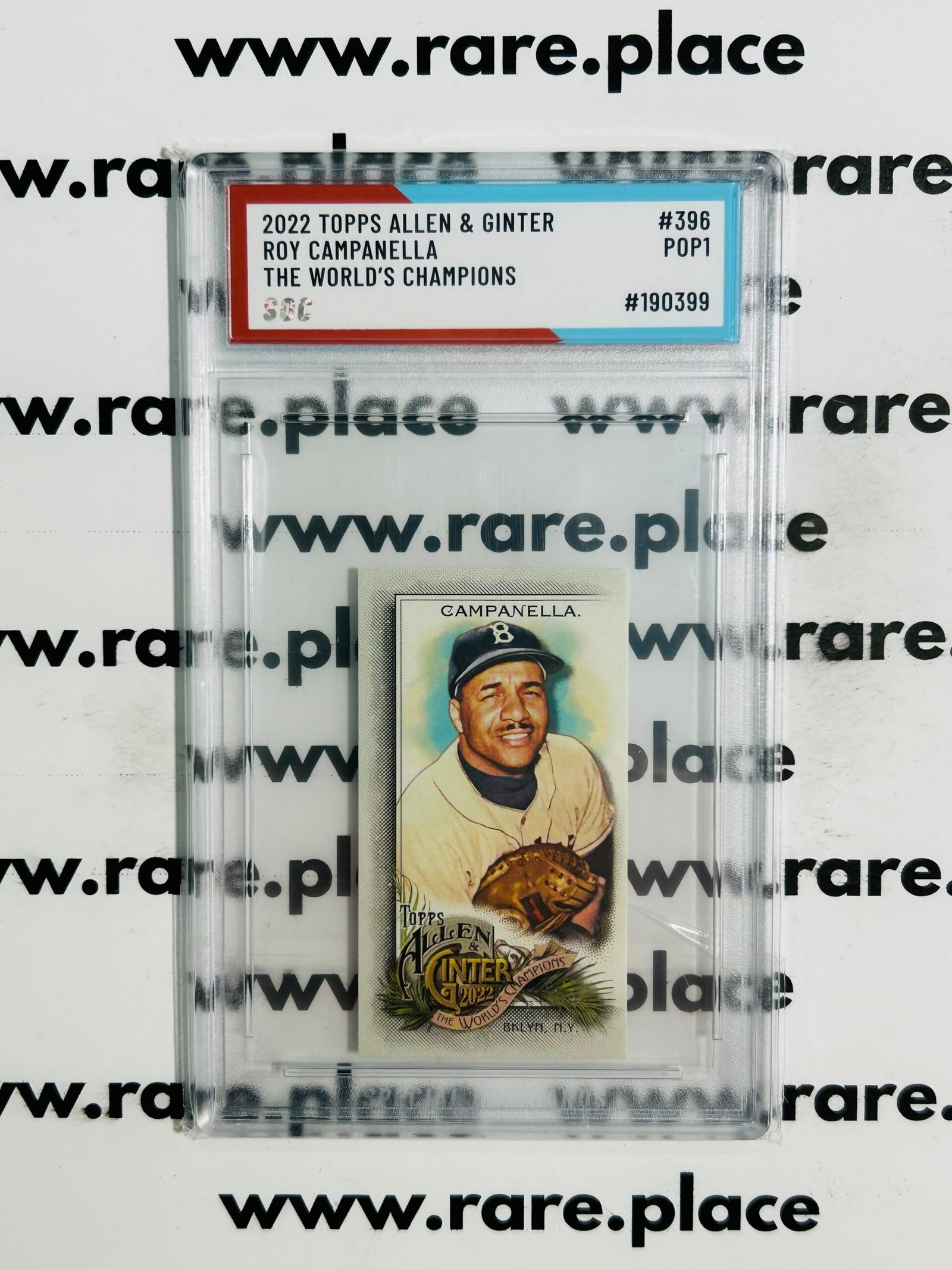 2022 Topps Allen & Ginter Roy Campanella The World's Champions #396 SOC POP1