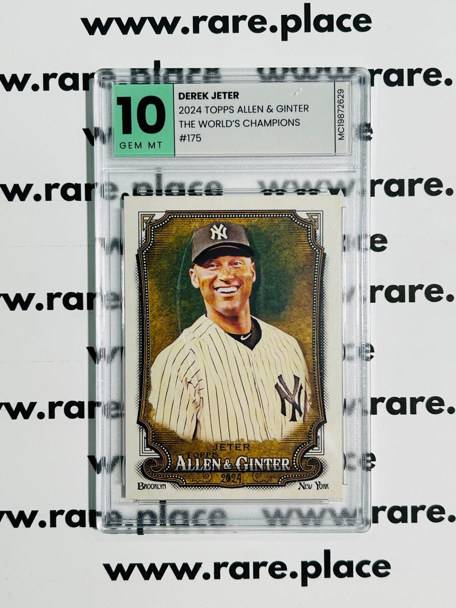 2024 Topps Allen & Ginter Derek Jeter The World's Champions #175 GEM MINT 10