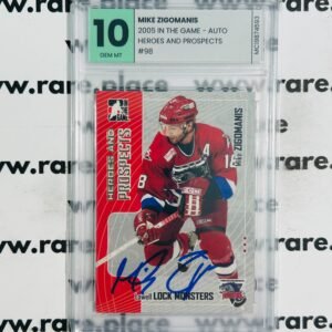 2005 In The Game - Auto Mike Zigomanis Heroes And Prospects #98 GEM MINT 10