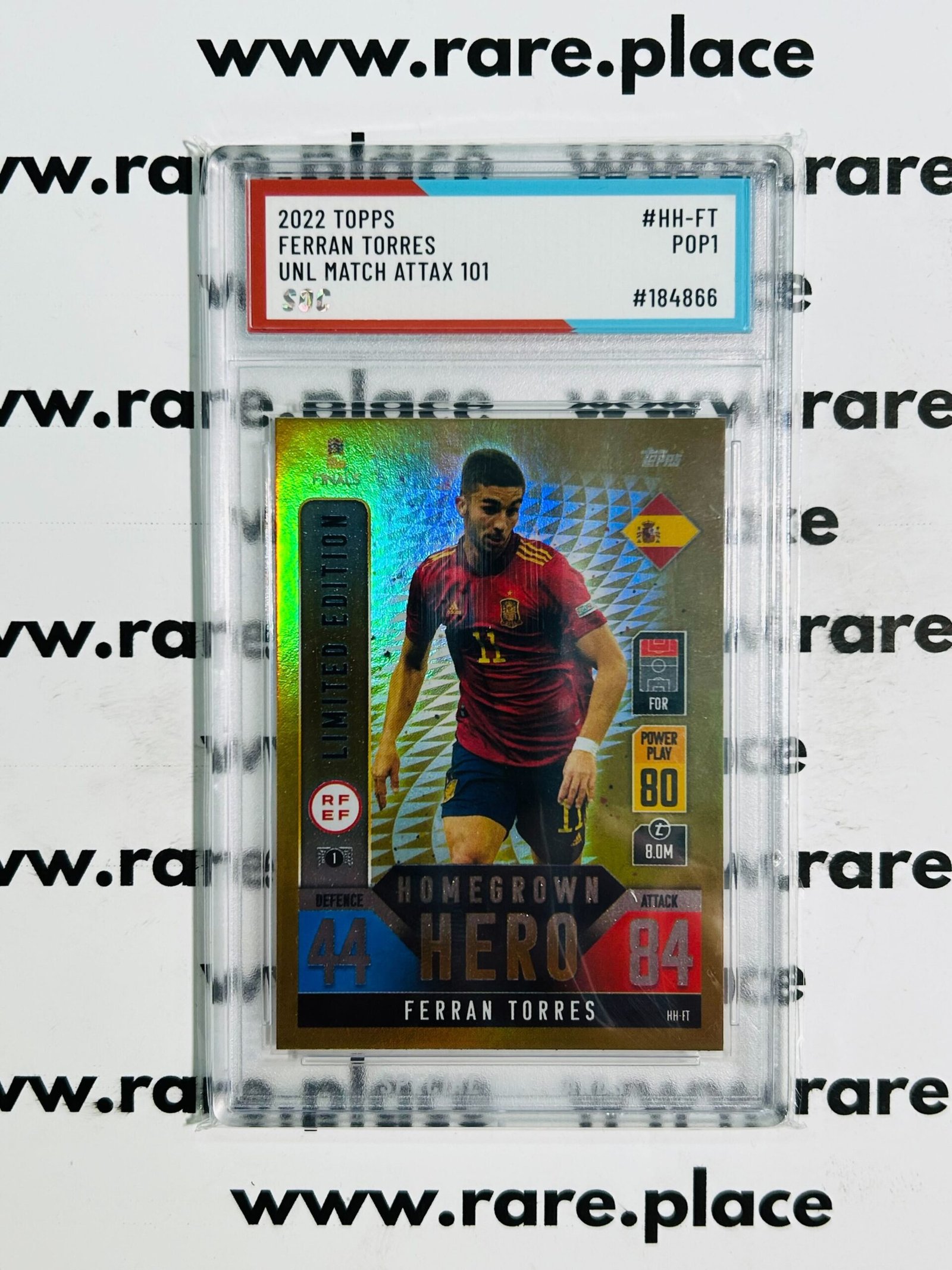 2022 Topps Ferran Torres Unl Match Attax 101 #HH-FT SOC POP1