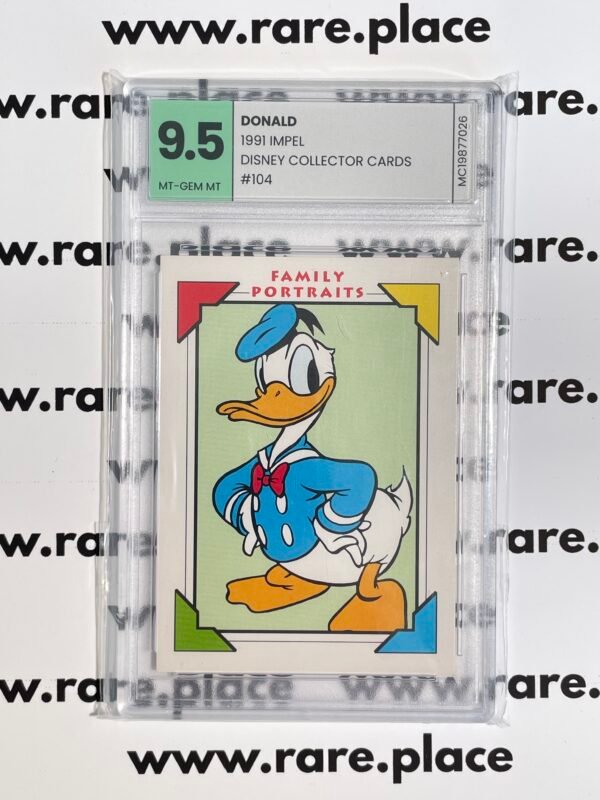 1991 IMPEL DONALD DISNEY COLLECTOR CARDS #104 MCG 9.5