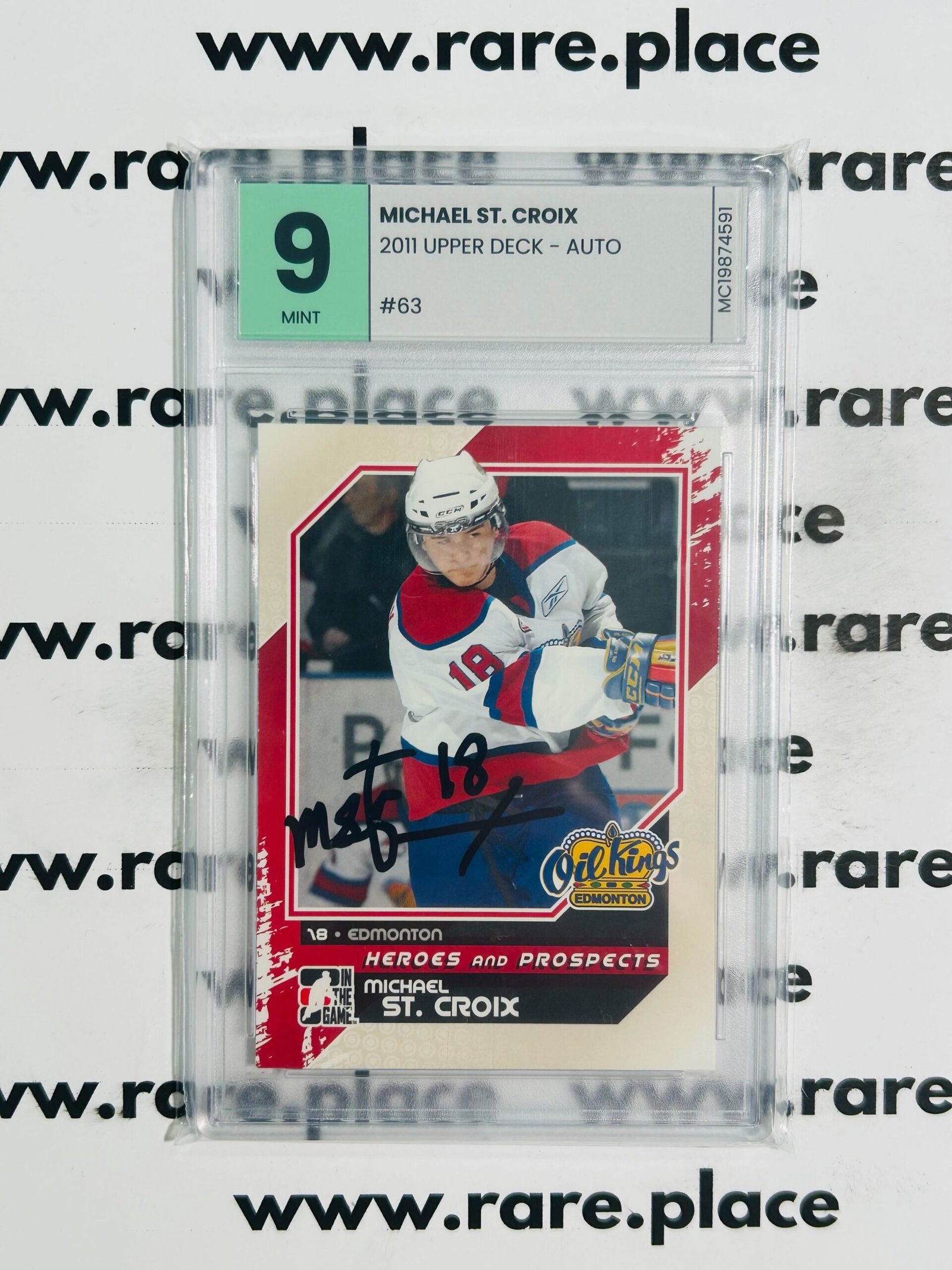 2011 Upper Deck - Auto Michael ST. Croix #63 MINT 9