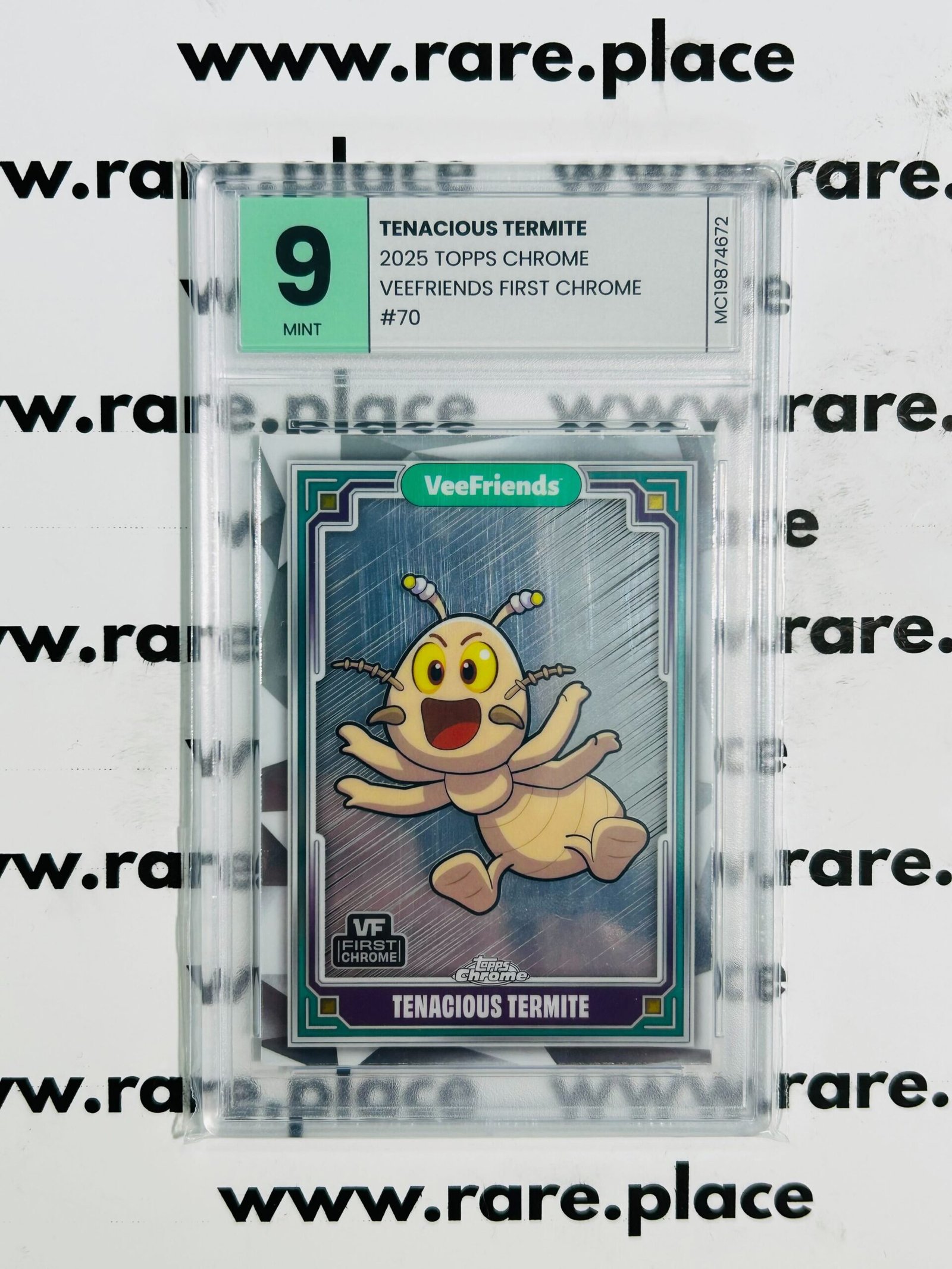 2025 Topps Chrome Tenacious Termite Veefriends First Chrome #70 MINT 9