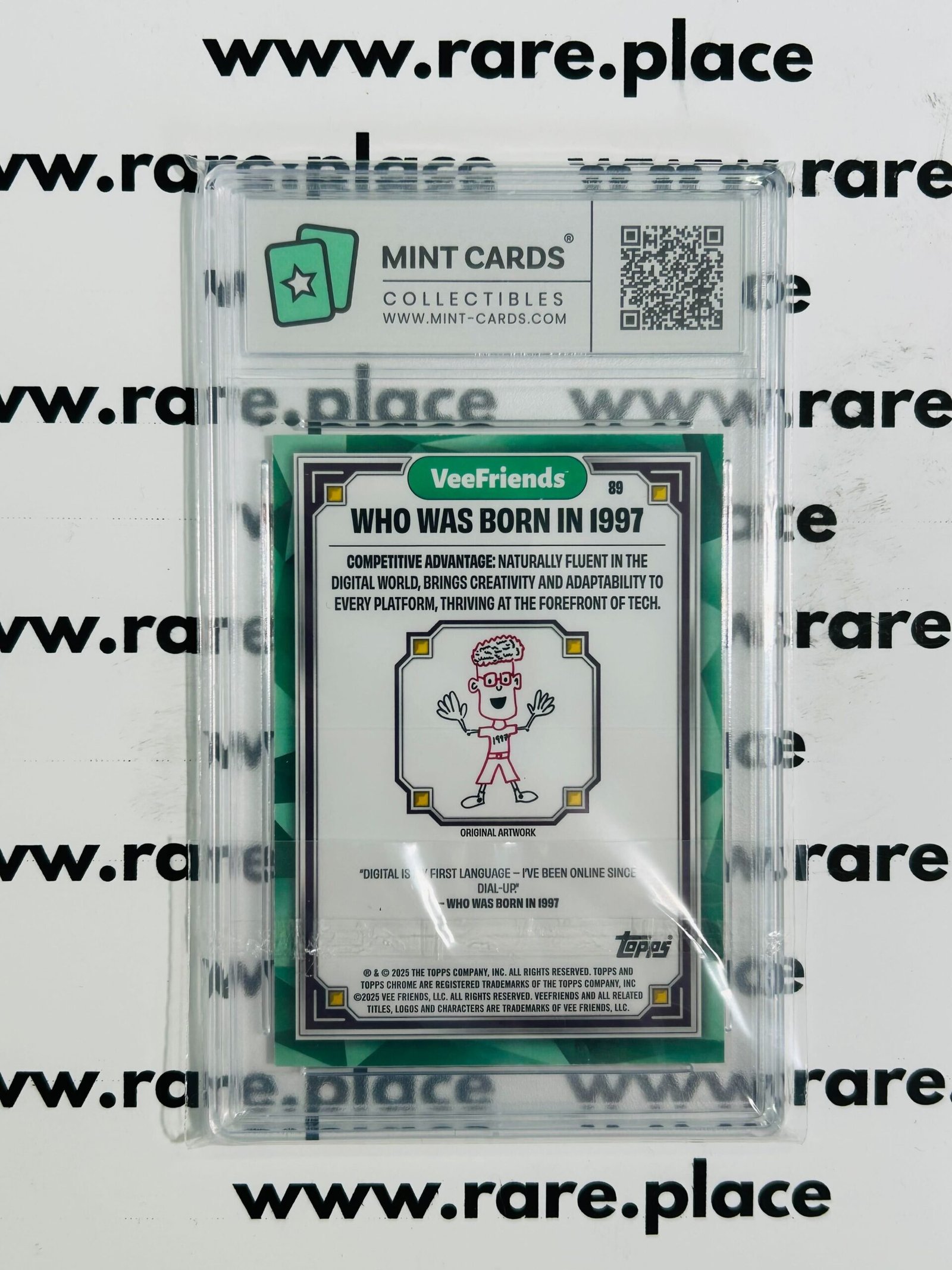2025 Topps Chrome Who Was Born In 1997 Veefriends First Chrome #89 MINT 9 - Image 2