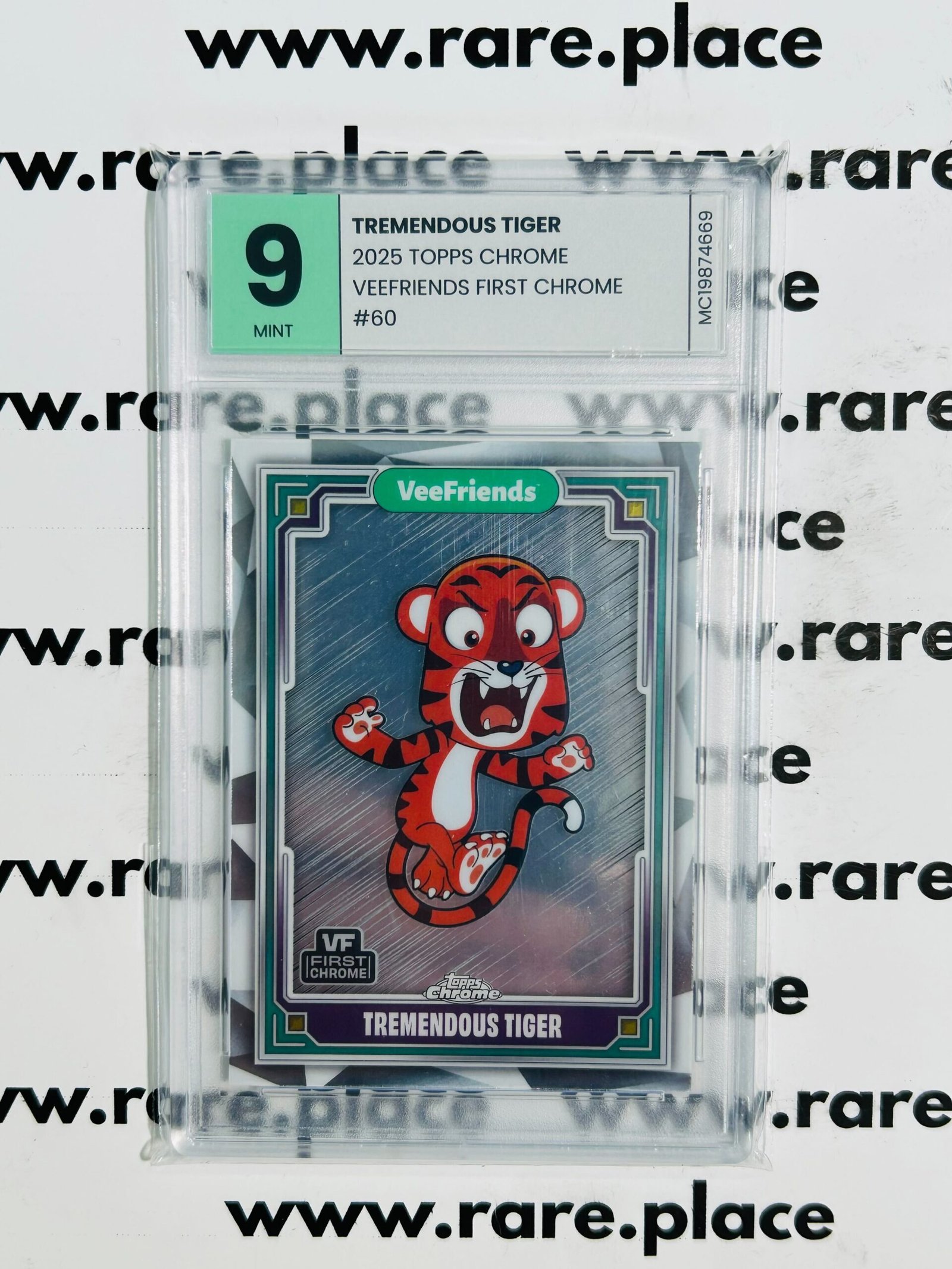 2025 Topps Chrome Tremendous Tiger Veefriends First Chrome #60 MINT 9
