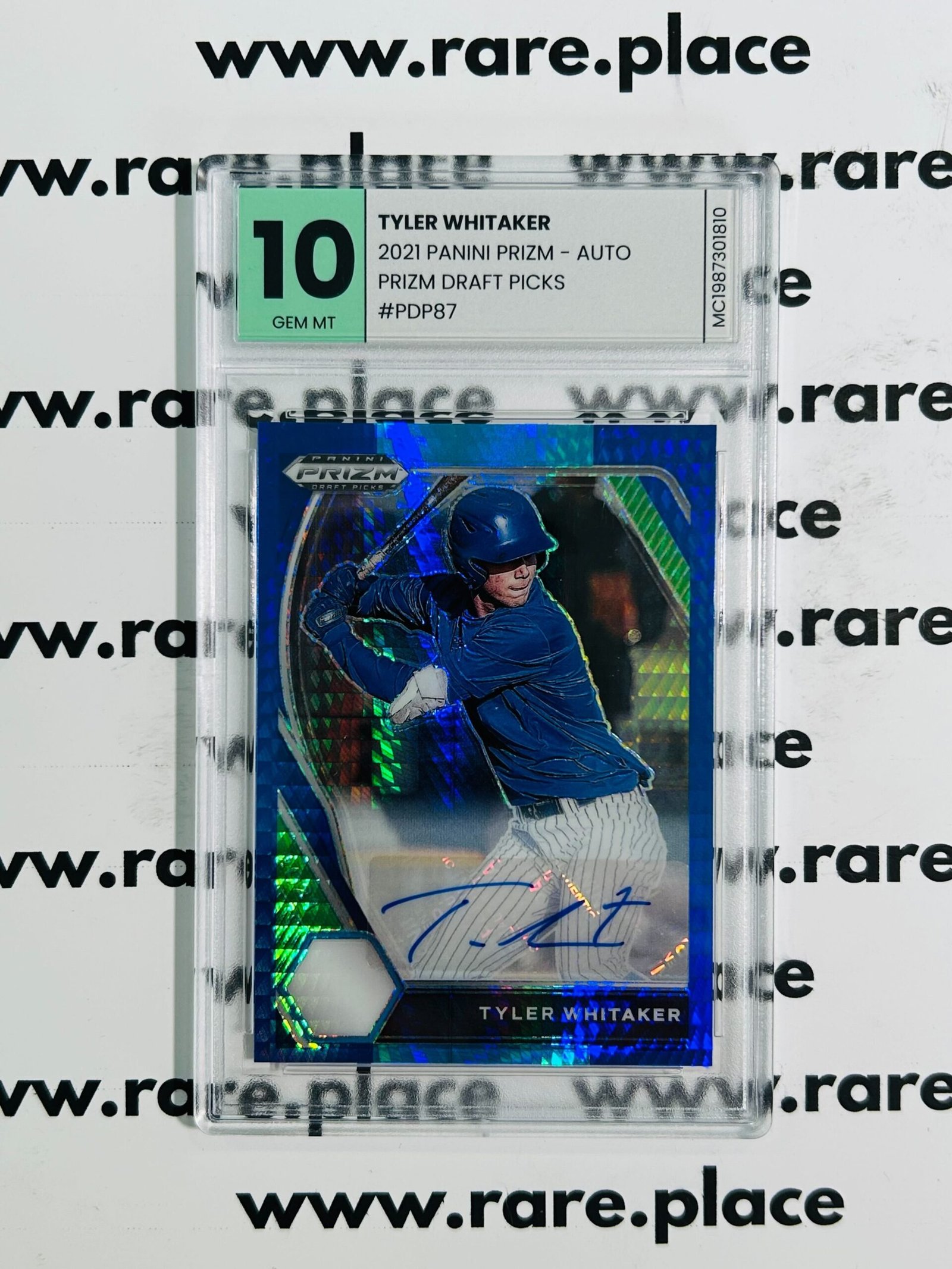 2021 Panini Prizm – Auto Tyler Whitaker Prizm Draft Picks #PDP87 GEM MINT 10
