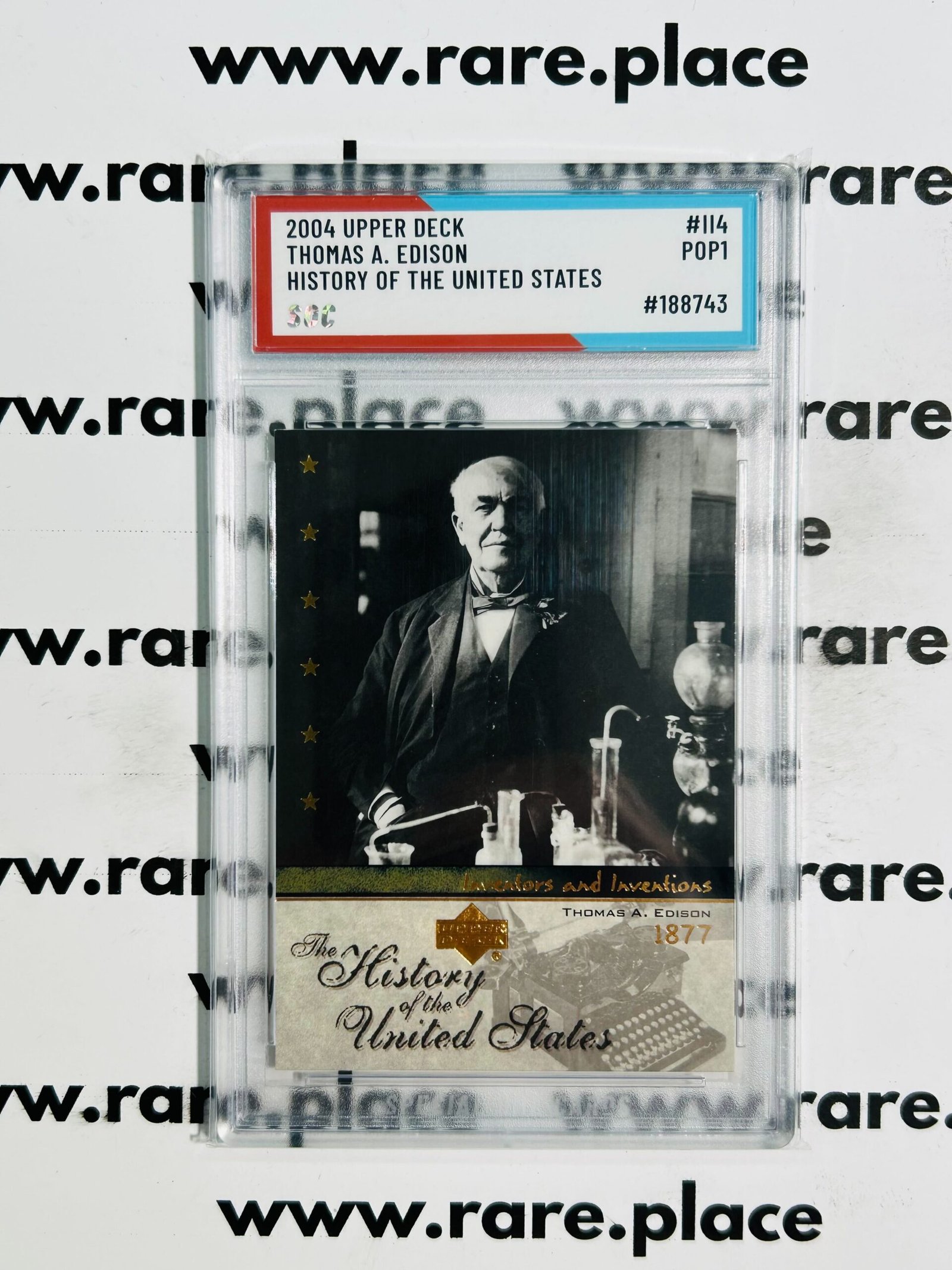2004 Upper Deck Thomas A. Edison History Of The United States #114 SOC POP 1