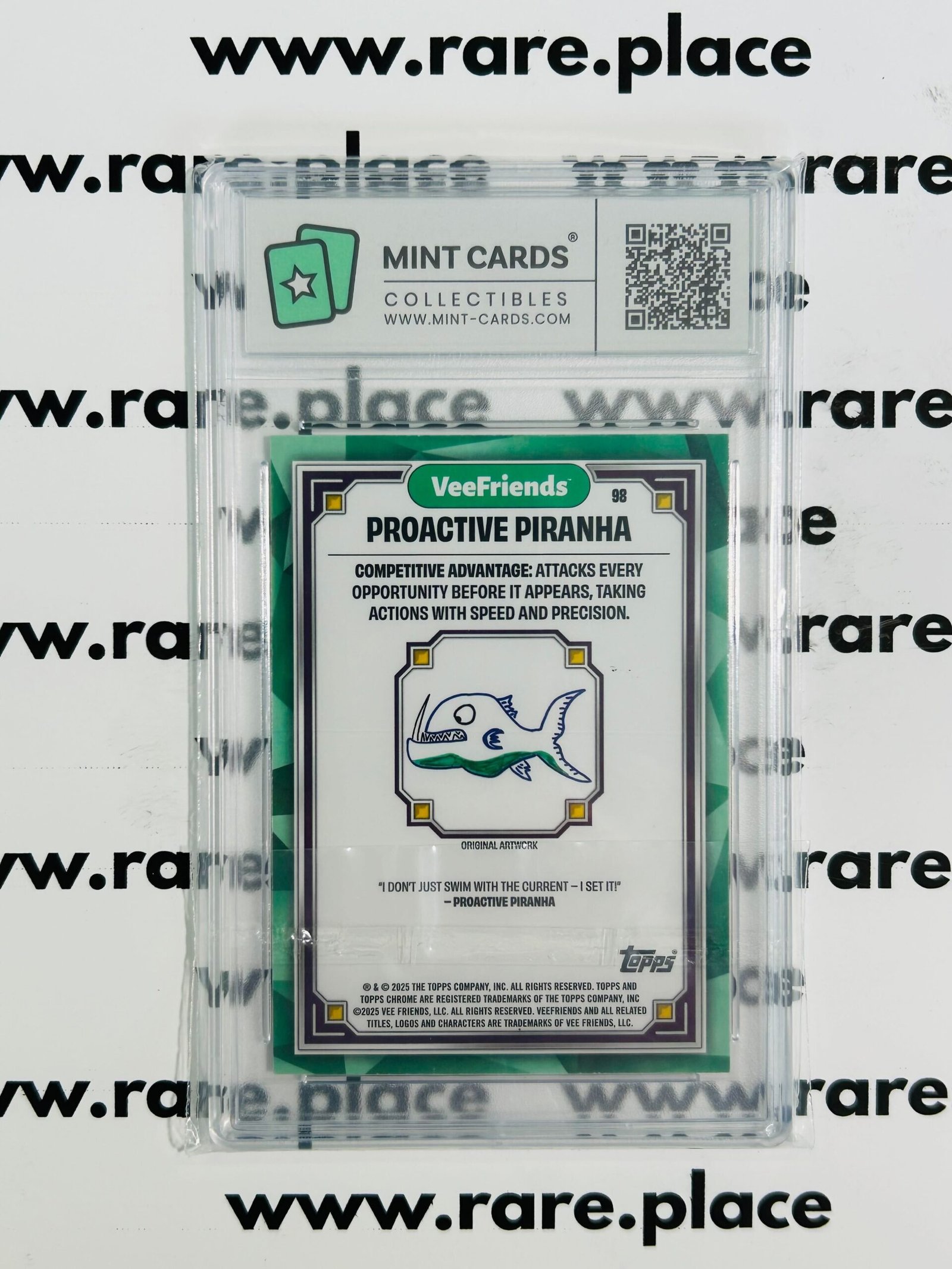 2025 Topps Chrome Proactive Piranha Veefriends First Chrome #98 MT-GEM MT 9.5 - Image 2