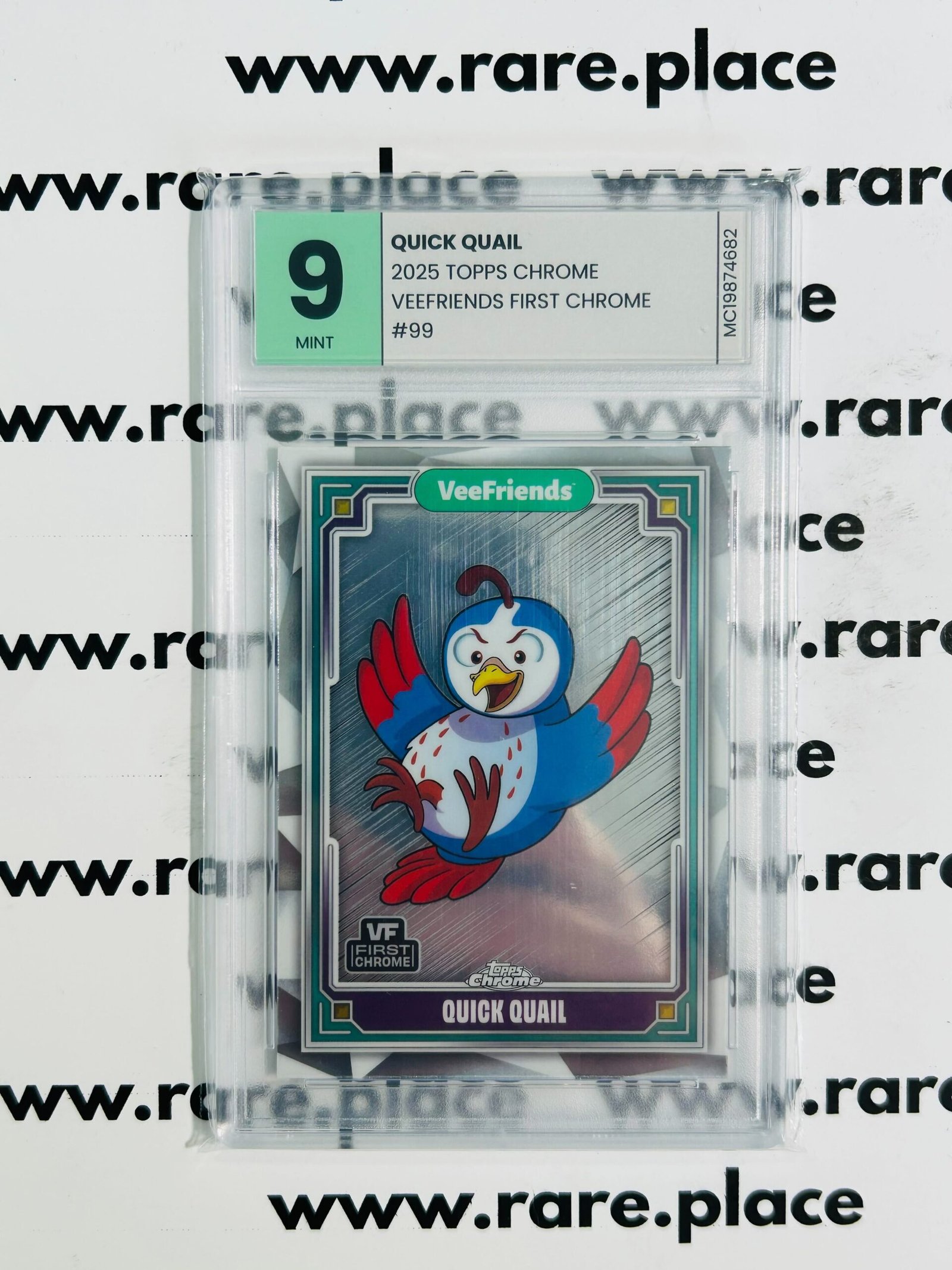 2025 Topps Chrome Quick Quail Veefriends First Chrome #99 MINT 9