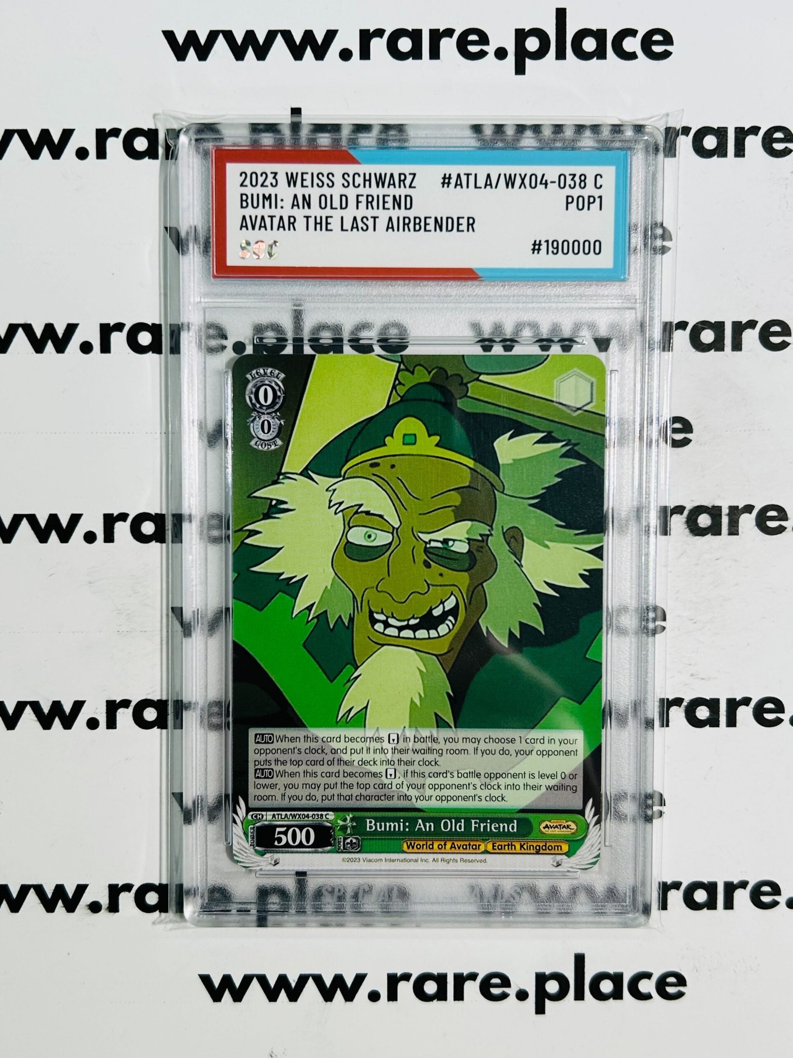 2023 Weiss Schwarz Bumi: An Old Friend Avatar The Last Airbender #ATLA/WX04-038 SOC POP1