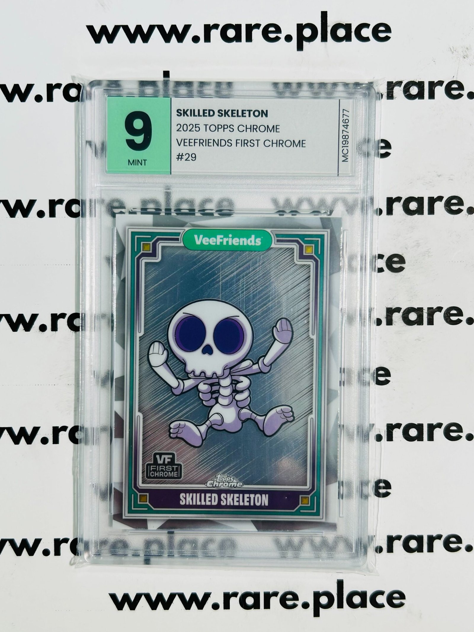 2025 Topps Chrome Skilled Skeleton Veefriends First Chrome #29 MINT 9