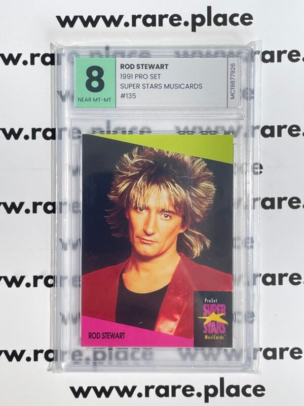 1991 PRO SET ROD STEWART SUPER STARS MUSICARDS #135 MCG 8