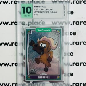 2025 Topps Chrome Bullish Bull Veefriends First Chrome #46 GEM MINT 10